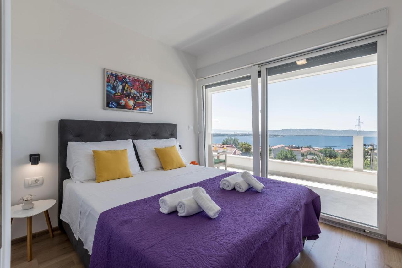 Luxury Villa La Nonna Ana - Heated Pool, Sea View, Near Split Каштела Экстерьер фото