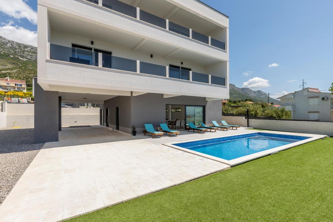 Luxury Villa La Nonna Ana - Heated Pool, Sea View, Near Split Каштела Экстерьер фото