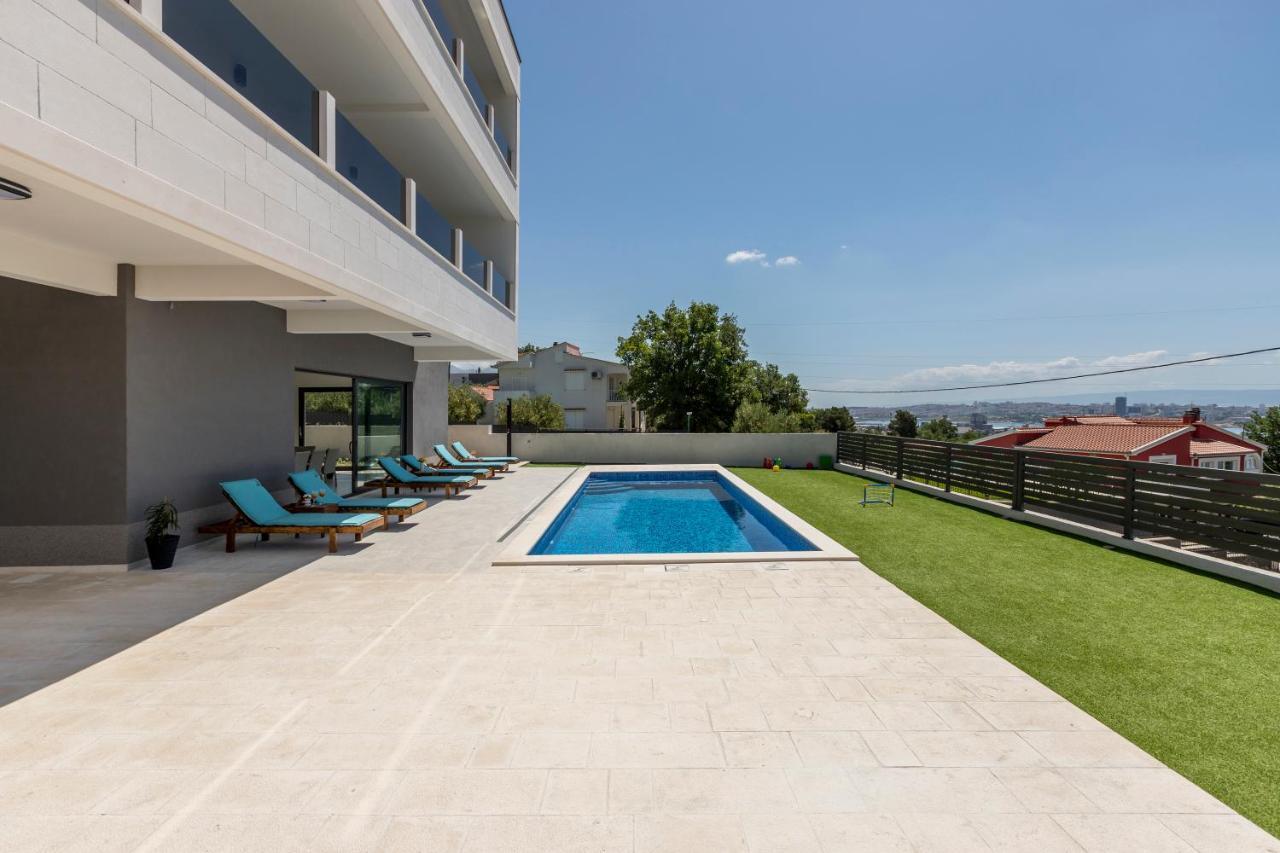 Luxury Villa La Nonna Ana - Heated Pool, Sea View, Near Split Каштела Экстерьер фото